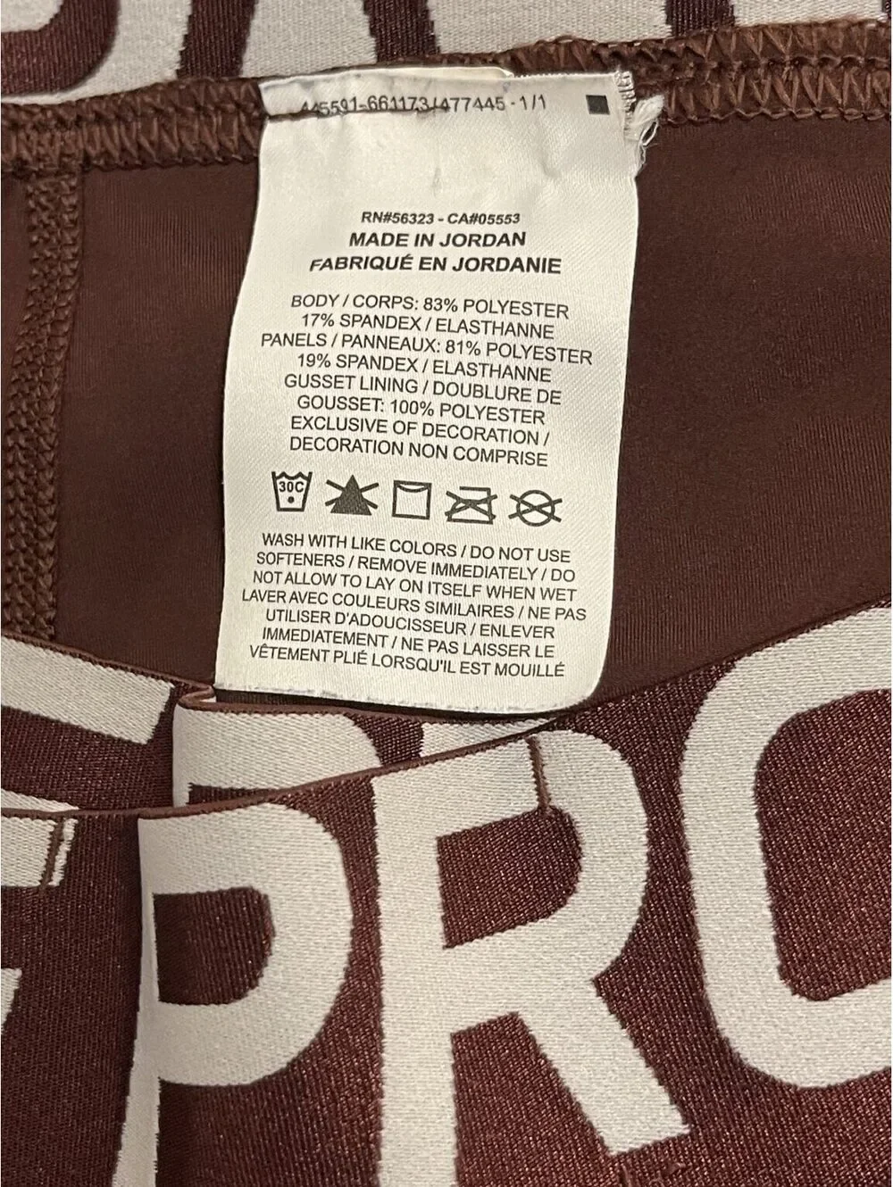 Nike Pro Dri-FIT Burgundy Cropped Compression Leggings Women's Large